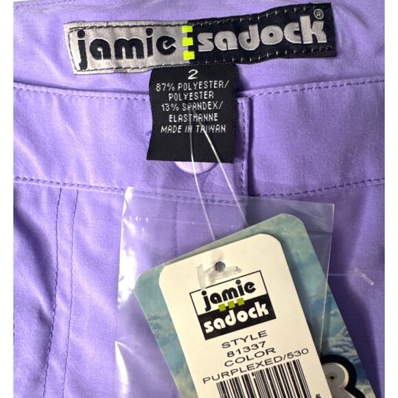 NWT Jamie Sadock Womens Purple Golf Shorts With Studded Pockets Size 2 - Picture 4 of 9